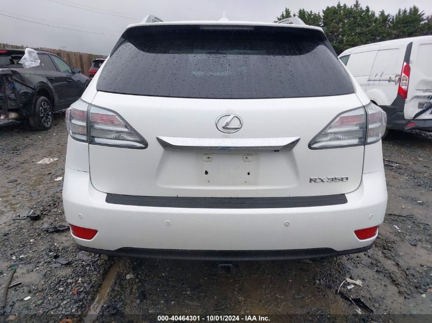 2012 Lexus Rx 350 350 VIN: 2T2BK1BA5CC147094 Lot: 40464301