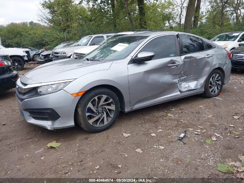 2018 Honda Civic Ex VIN: 19XFC2F72JE034905 Lot: 40464574