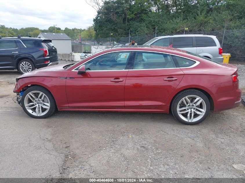 2019 Audi A5 45 Premium VIN: WAUBNCF50KA048591 Lot: 40464608