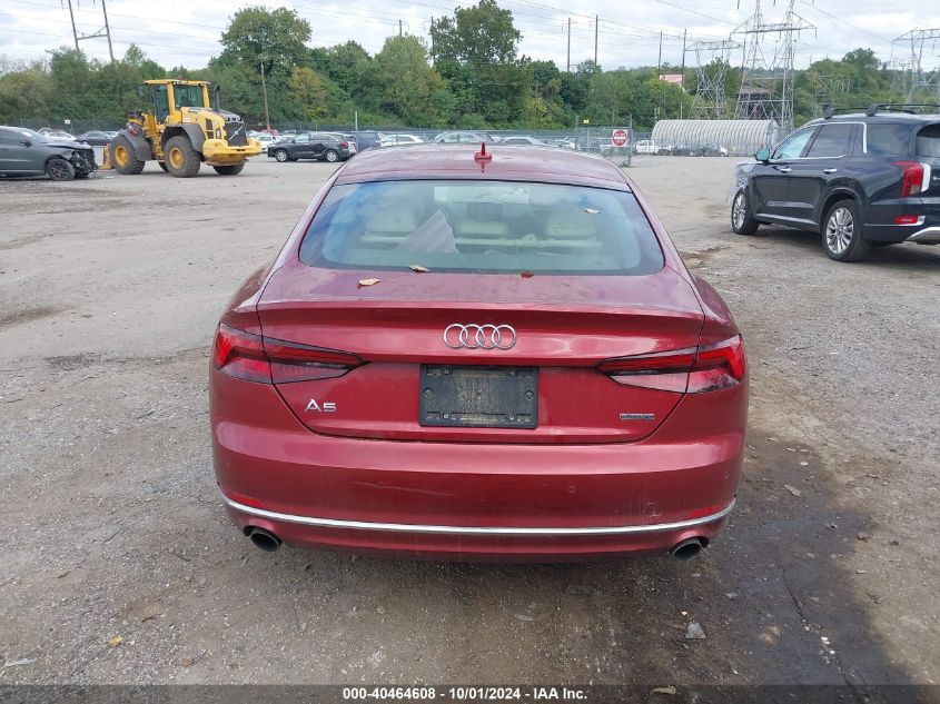 2019 Audi A5 45 Premium VIN: WAUBNCF50KA048591 Lot: 40464608