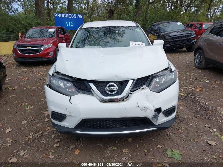 2016 Nissan Rogue S/Sl/Sv VIN: KNMAT2MVXGP738063 Lot: 40464629