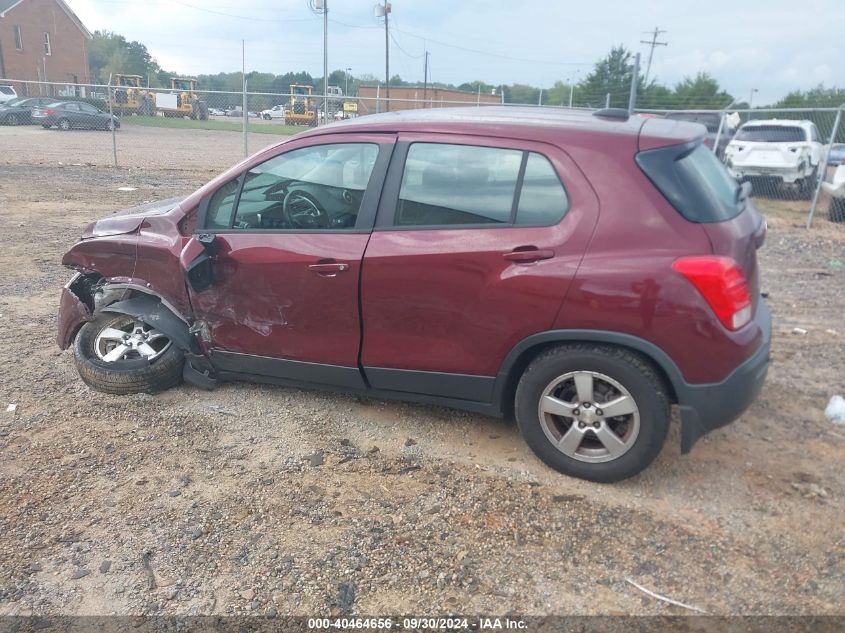 2016 Chevrolet Trax Ls VIN: 3GNCJNSB2GL204244 Lot: 40464656