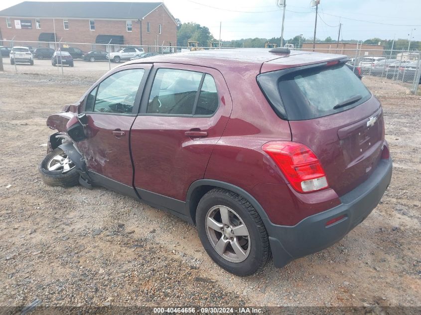 2016 Chevrolet Trax Ls VIN: 3GNCJNSB2GL204244 Lot: 40464656