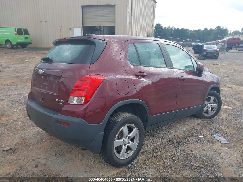 2016 Chevrolet Trax Ls VIN: 3GNCJNSB2GL204244 Lot: 40464656