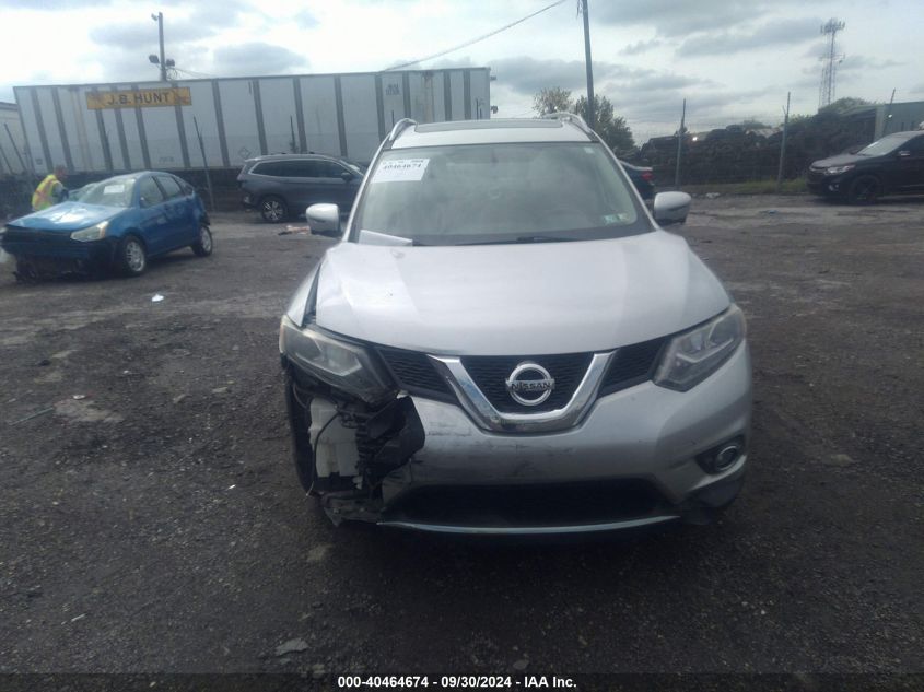 2016 Nissan Rogue Sl VIN: 5N1AT2MV7GC760282 Lot: 40464674