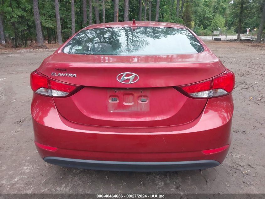 2015 Hyundai Elantra Se VIN: 5NPDH4AE6FH625218 Lot: 40464686