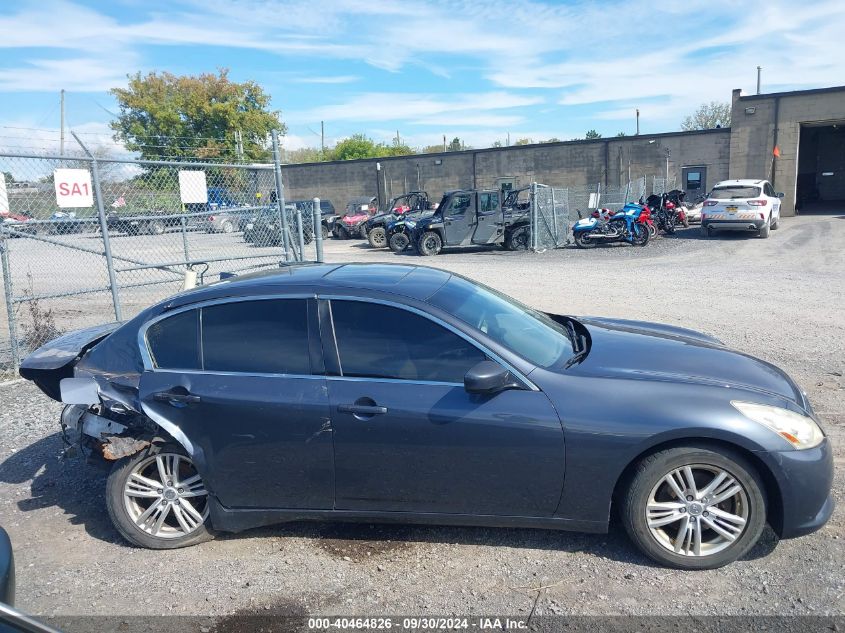 2012 Infiniti G37X VIN: JN1CV6AR6CM672501 Lot: 40464826