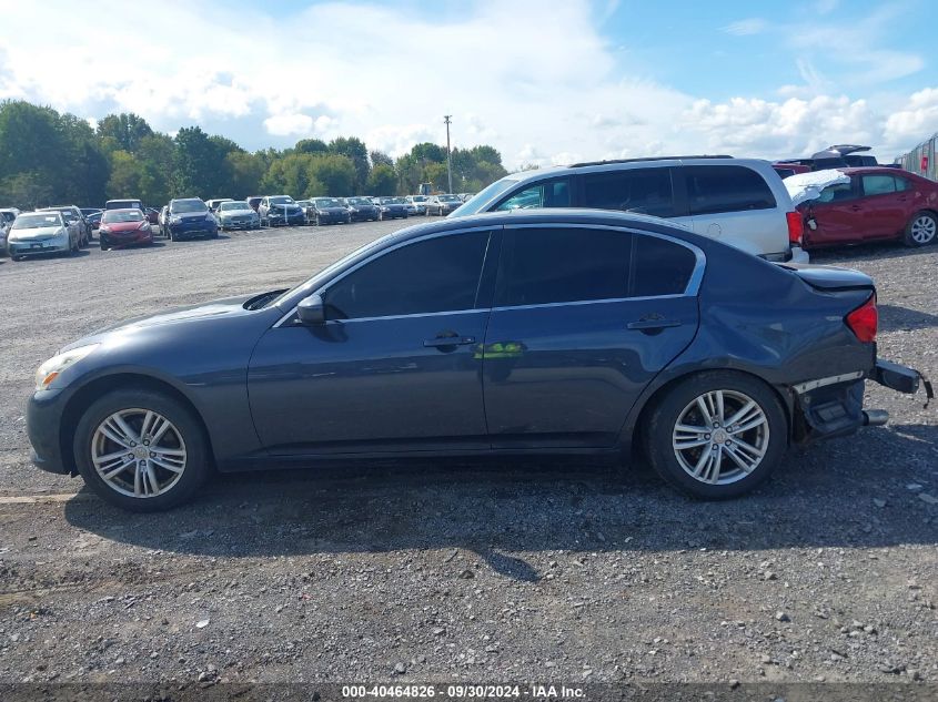 2012 Infiniti G37X VIN: JN1CV6AR6CM672501 Lot: 40464826