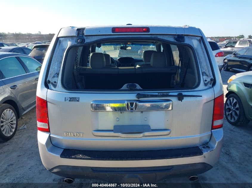 2012 Honda Pilot Ex-L VIN: 5FNYF3H52CB042789 Lot: 40464867