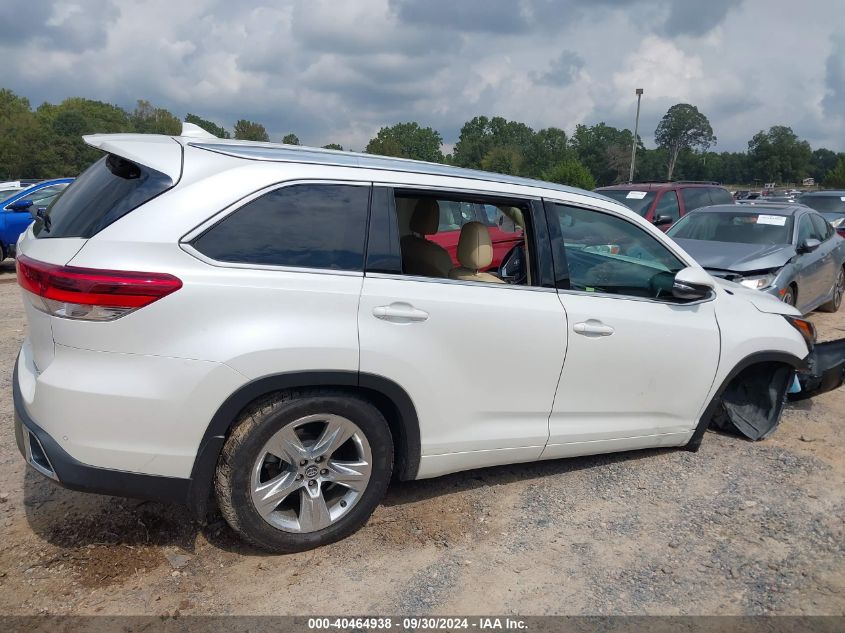 2017 Toyota Highlander Limited VIN: 5TDDZRFH1HS360315 Lot: 40464938