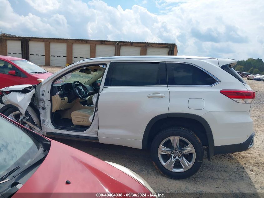 2017 Toyota Highlander Limited VIN: 5TDDZRFH1HS360315 Lot: 40464938