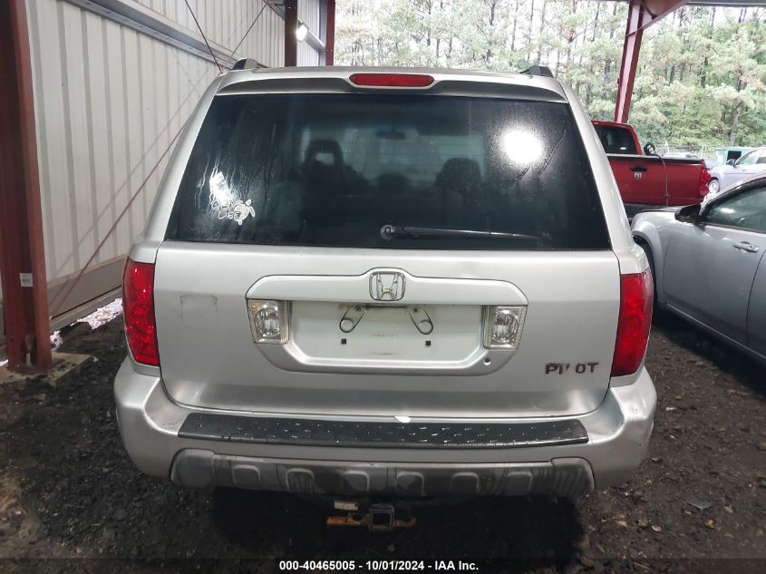 2003 Honda Pilot Exl VIN: 2HKYF18523H566871 Lot: 40465005