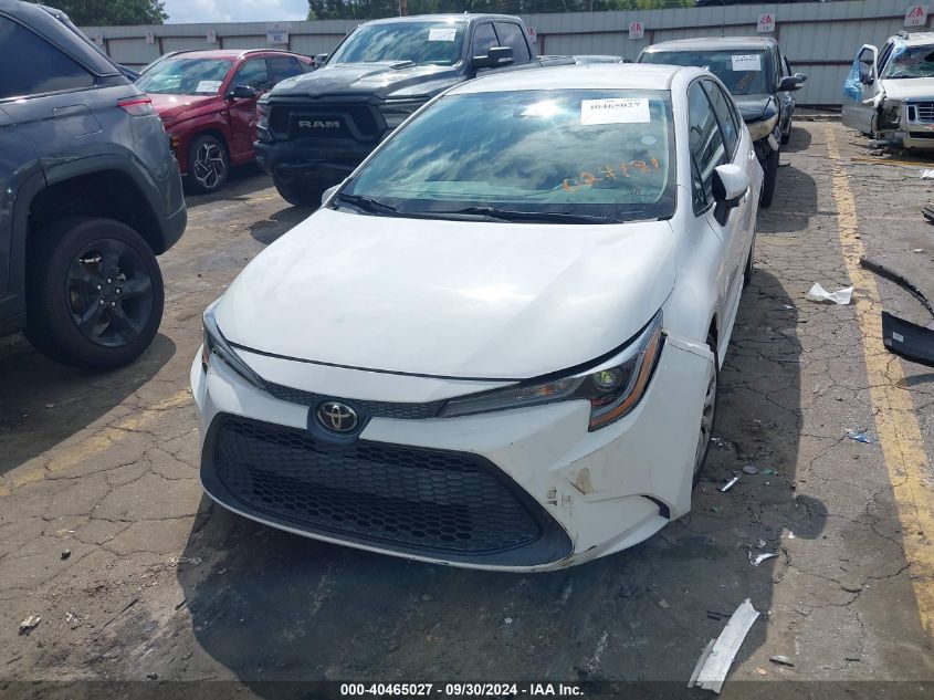 2020 Toyota Corolla Le VIN: 5YFEPRAE2LP024181 Lot: 40465027