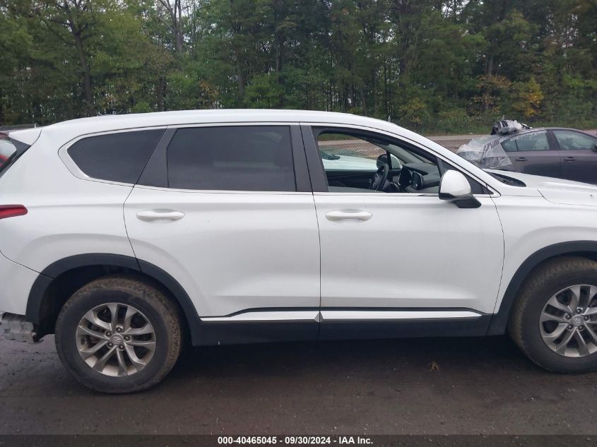 2019 Hyundai Santa Fe Se VIN: 5NMS23AD6KH020505 Lot: 40465045