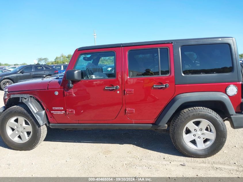 2013 Jeep Wrangler Unlimited Sport VIN: 1C4BJWDGXDL599963 Lot: 40465054