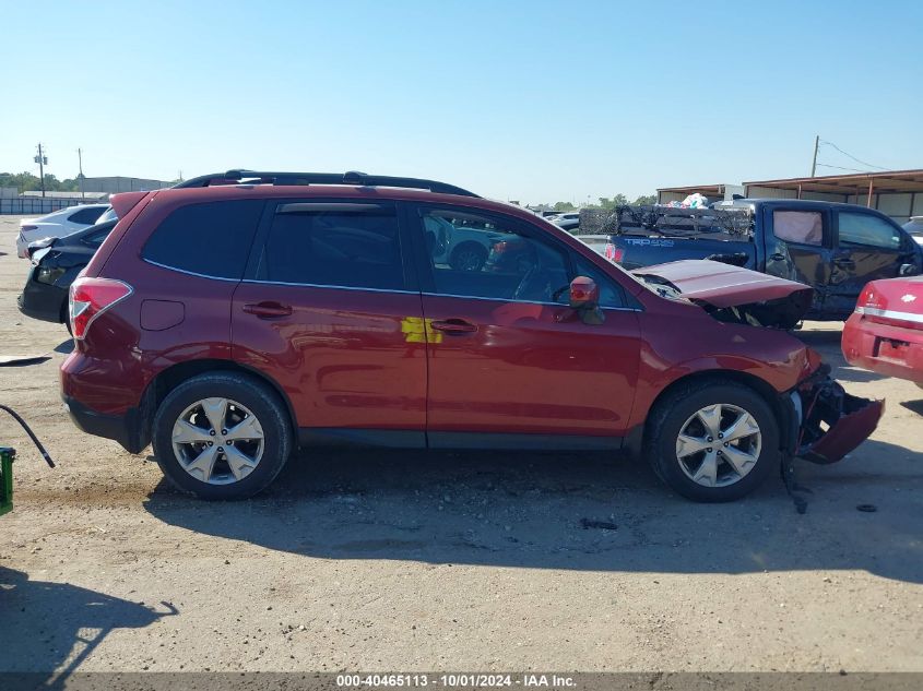 2016 Subaru Forester 2.5I Limited VIN: JF2SJAKC2GH504677 Lot: 40465113