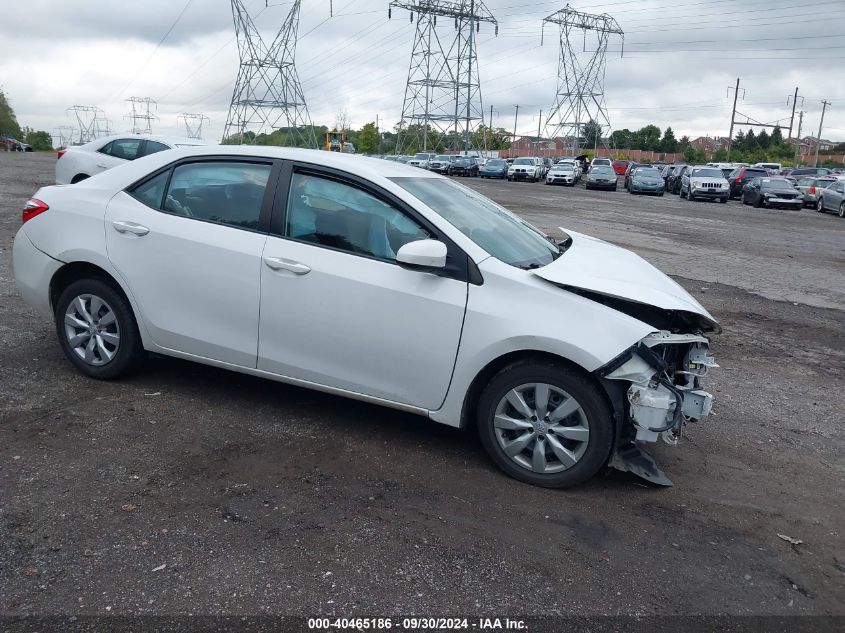 2016 Toyota Corolla L/Le/Le Pls/Prm/S/S Pls VIN: 2T1BURHE5GC600725 Lot: 40465186