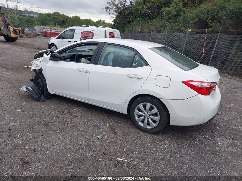 2016 Toyota Corolla L/Le/Le Pls/Prm/S/S Pls VIN: 2T1BURHE5GC600725 Lot: 40465186