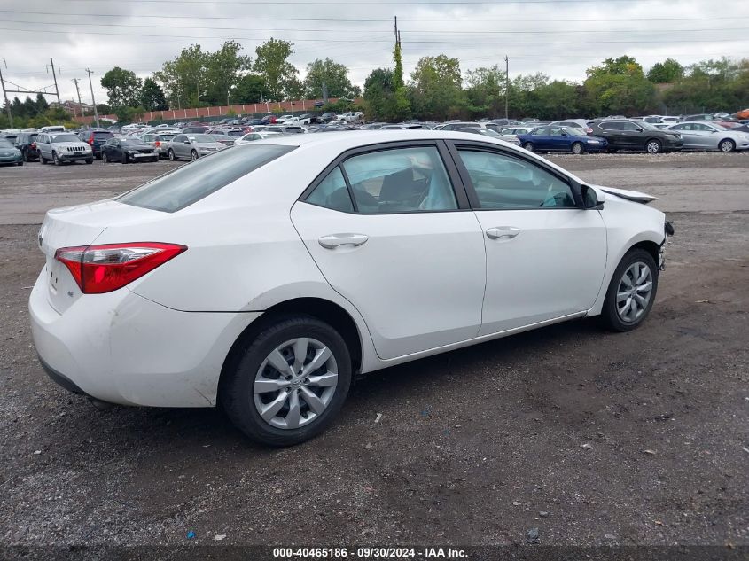 2016 Toyota Corolla L/Le/Le Pls/Prm/S/S Pls VIN: 2T1BURHE5GC600725 Lot: 40465186