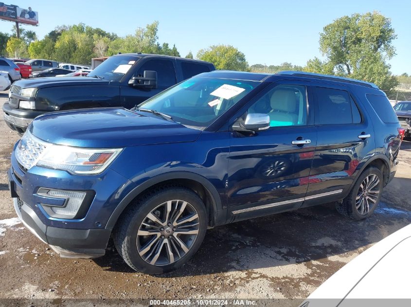 2016 Ford Explorer Platinum VIN: 1FM5K8HT6GGC71381 Lot: 40465205