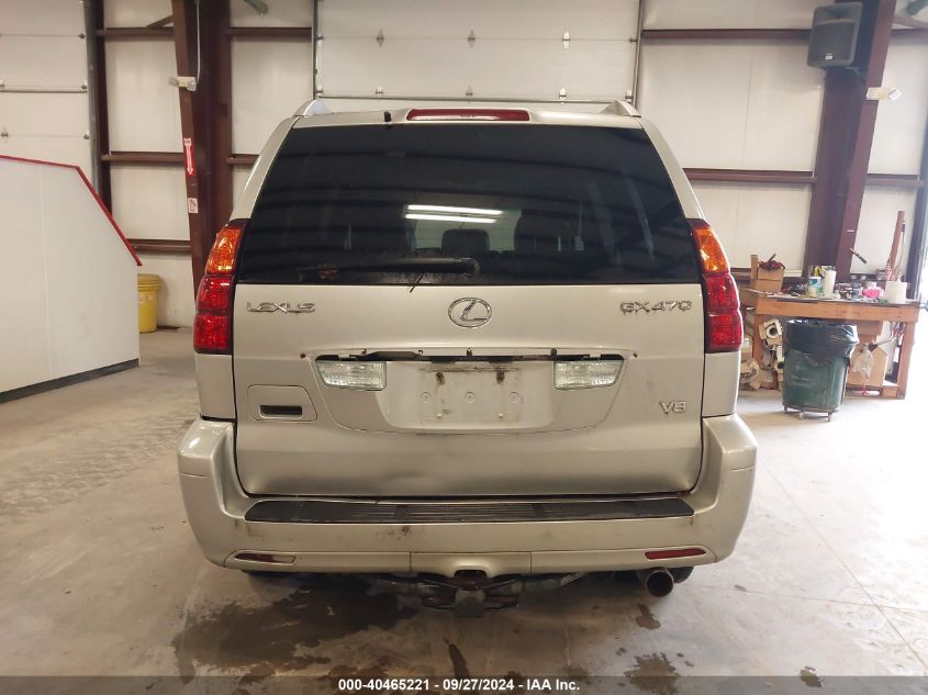 2004 Lexus Gx 470 VIN: JTJBT20X740043665 Lot: 40465221