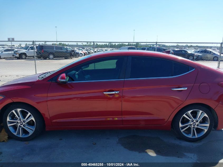 2017 Hyundai Elantra Limited VIN: KMHD84LF7HU355507 Lot: 40465255