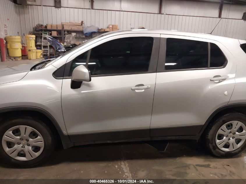 2017 Chevrolet Trax Ls VIN: 3GNCJKSB2HL187350 Lot: 40465326