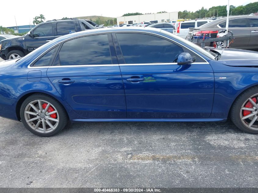 2014 Audi A4 2.0T Premium VIN: WAUFFAFL5EN023474 Lot: 40465383