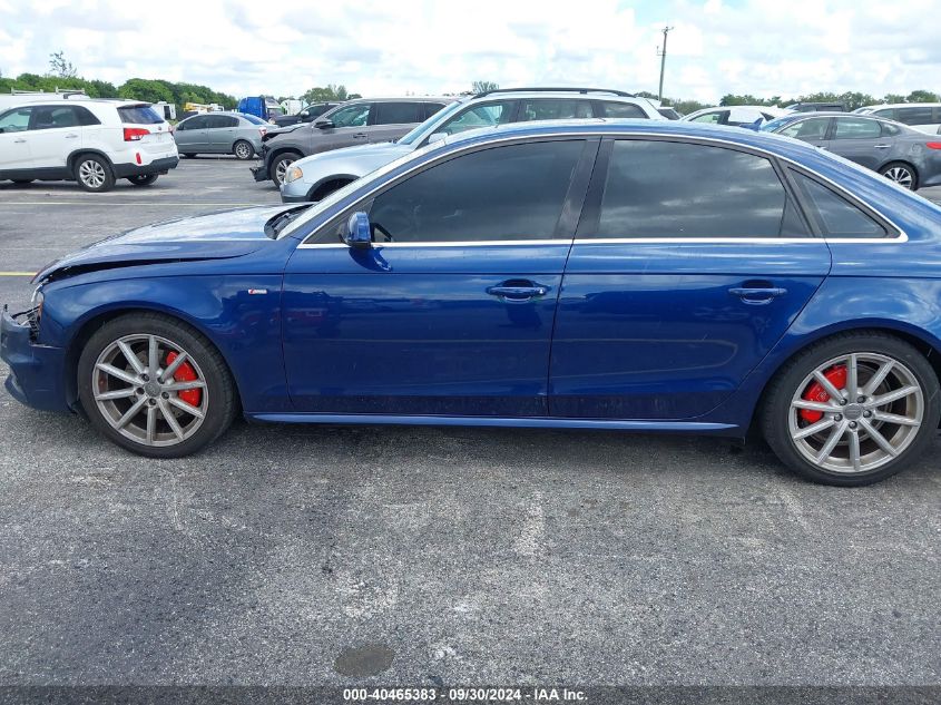 2014 Audi A4 2.0T Premium VIN: WAUFFAFL5EN023474 Lot: 40465383