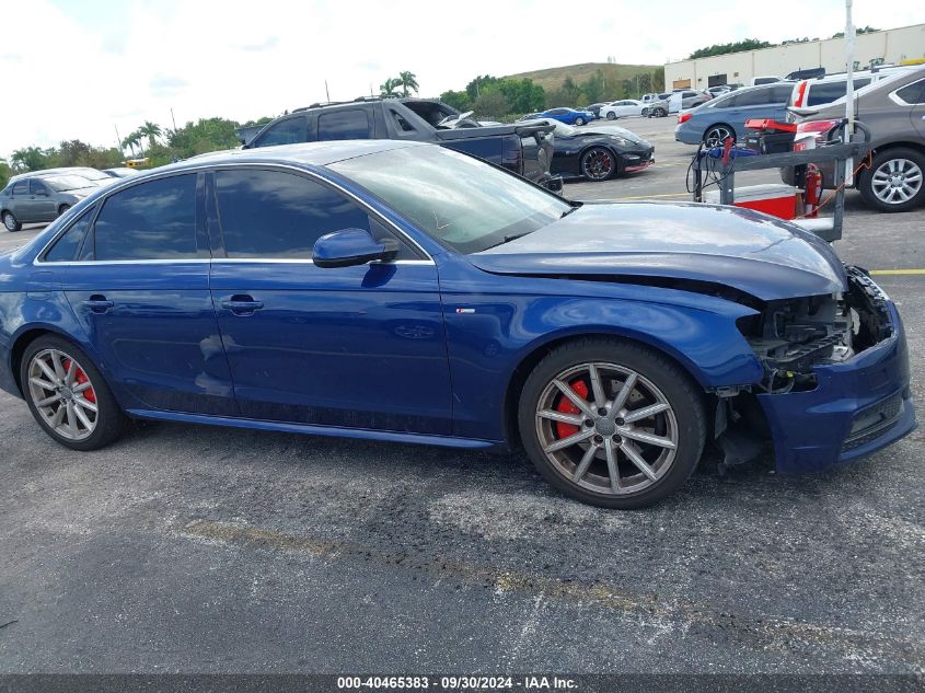 2014 Audi A4 2.0T Premium VIN: WAUFFAFL5EN023474 Lot: 40465383