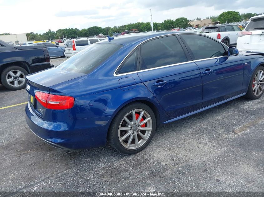 2014 Audi A4 2.0T Premium VIN: WAUFFAFL5EN023474 Lot: 40465383