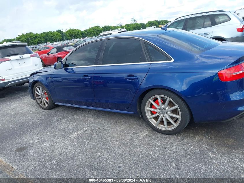 2014 Audi A4 2.0T Premium VIN: WAUFFAFL5EN023474 Lot: 40465383