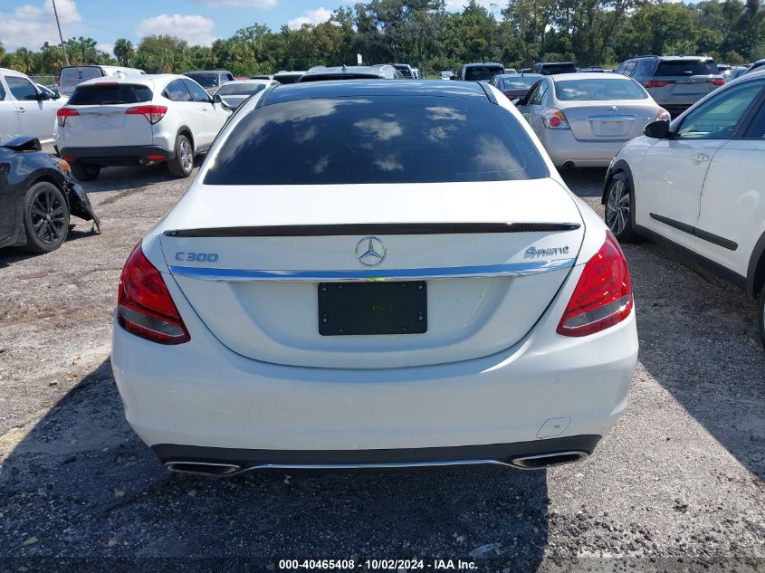 2018 Mercedes-Benz C 300 4Matic VIN: WDDWF4KB1JR328092 Lot: 40465408