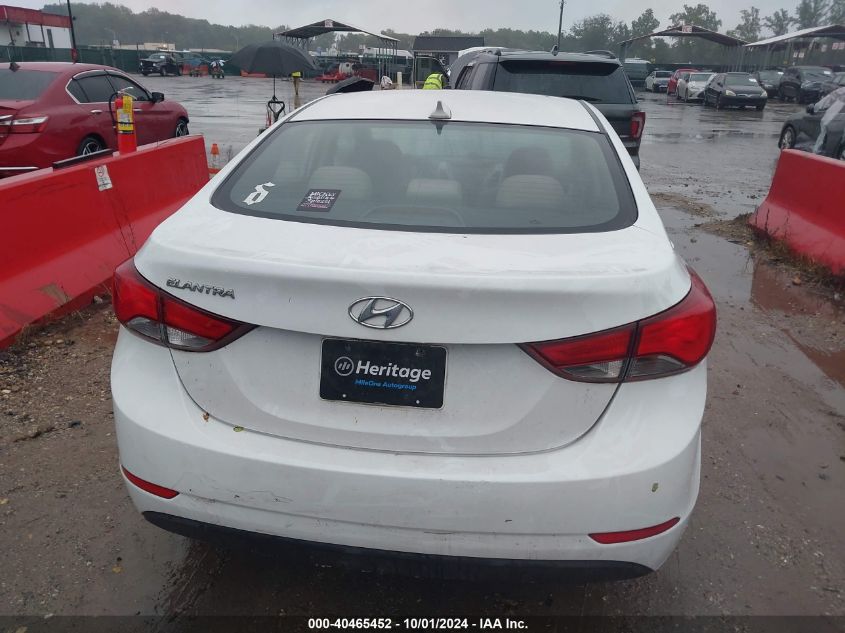 2016 Hyundai Elantra Se/Sport/Limited VIN: 5NPDH4AEXGH662998 Lot: 40465452