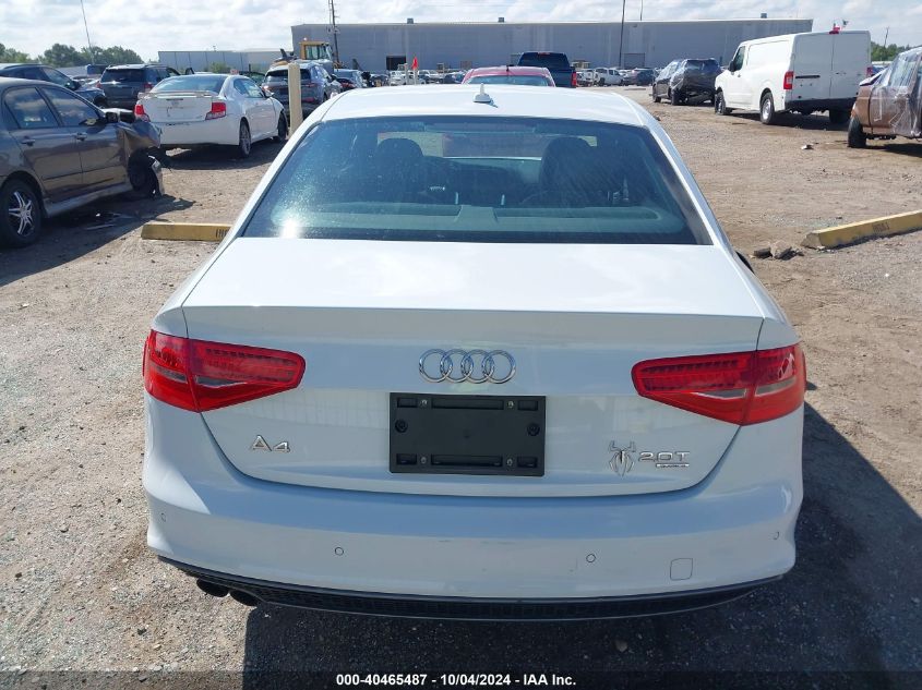 2015 Audi A4 2.0T Premium VIN: WAUFFAFLXFN017574 Lot: 40465487