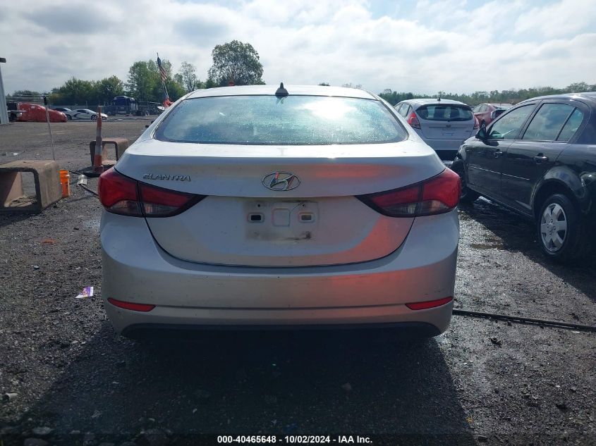 2016 Hyundai Elantra Se VIN: 5NPDH4AE8GH769158 Lot: 40465648