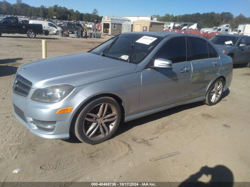 VIN WDDGF4HB0EA945631 2014 MERCEDES-BENZ C 250 no.2