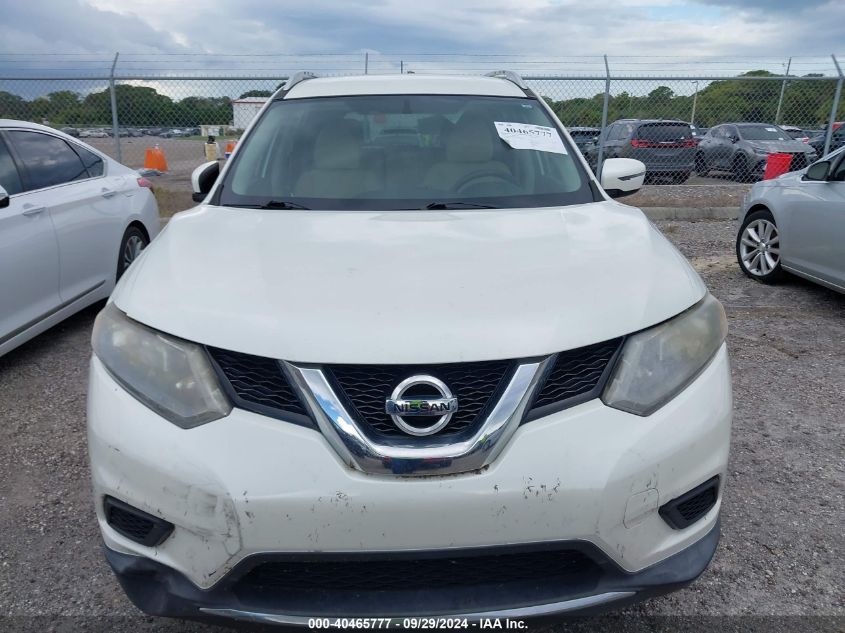 2016 Nissan Rogue S/Sl/Sv VIN: KNMAT2MT3GP611640 Lot: 40465777