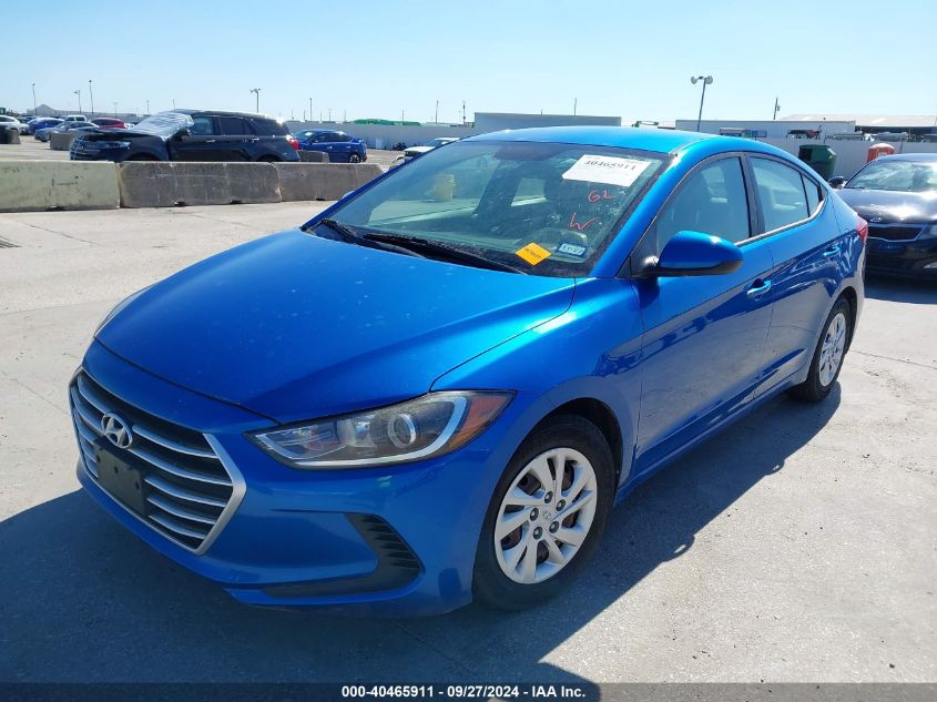 5NPD74LF3HH063340 2017 HYUNDAI ELANTRA - Image 2