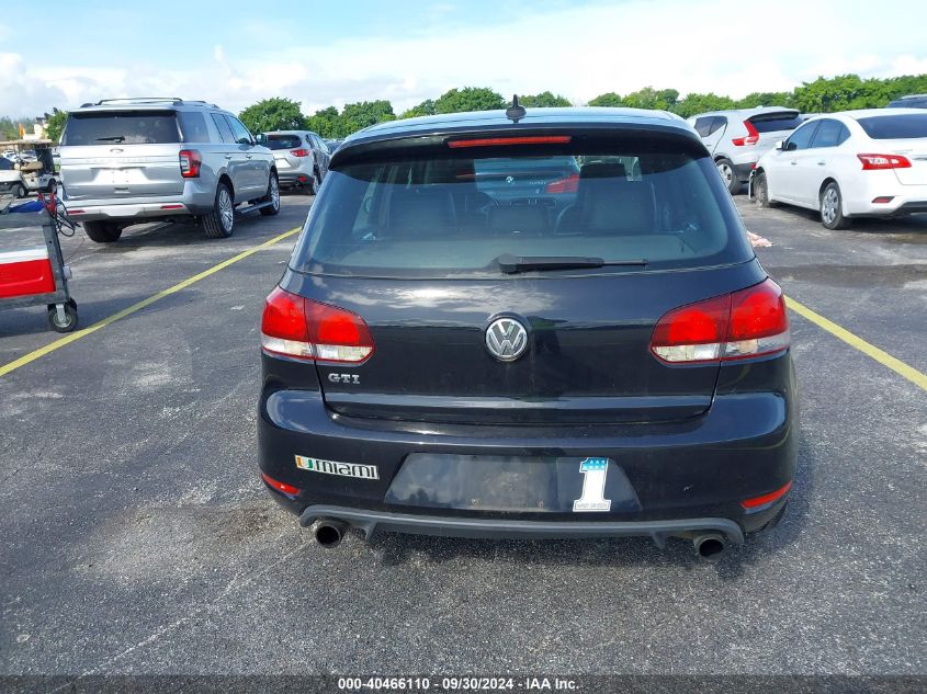 2012 Volkswagen Gti 4-Door Autobahn VIN: WVWHV7AJXCW275428 Lot: 40466110