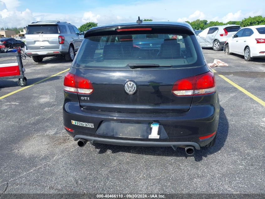 2012 Volkswagen Gti 4-Door Autobahn VIN: WVWHV7AJXCW275428 Lot: 40466110