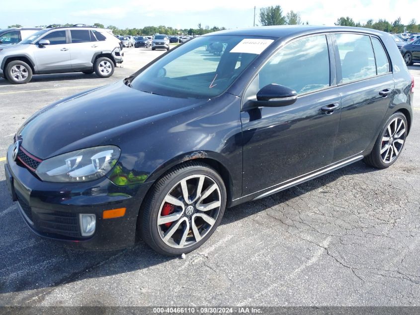 2012 Volkswagen Gti 4-Door Autobahn VIN: WVWHV7AJXCW275428 Lot: 40466110