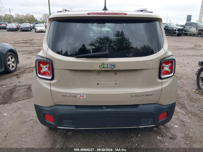 2015 Jeep Renegade Limited VIN: ZACCJBDT0FPB74378 Lot: 40466227