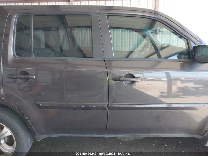 2014 Honda Pilot Exl VIN: 5FNYF3H66EB012223 Lot: 40466243