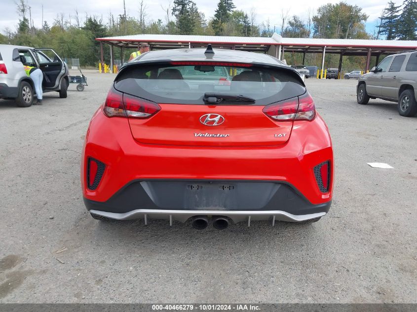 2019 Hyundai Veloster Turbo Ultimate VIN: KMHTH6ABXKU011247 Lot: 40466279