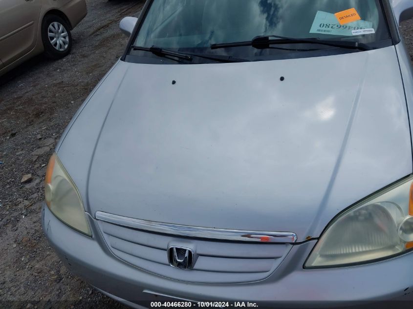 2003 Honda Civic Ex VIN: 2HGES26703H619120 Lot: 40466280