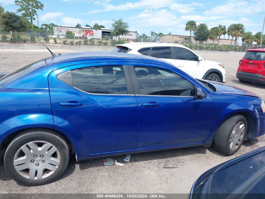 1C3CDZAB2DN742726 2013 Dodge Avenger Se