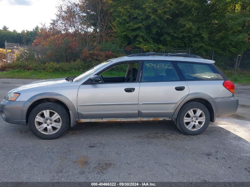 4S4BP61CX56314836 2005 Subaru Outback 2.5I