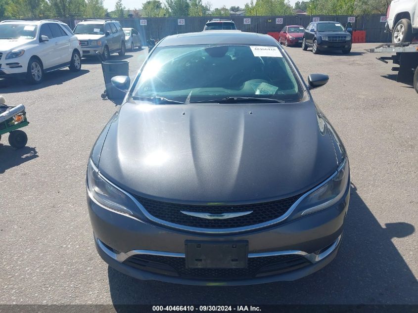 2015 Chrysler 200 C VIN: 1C3CCCEGXFN711846 Lot: 40466410