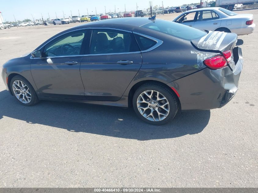 2015 Chrysler 200 C VIN: 1C3CCCEGXFN711846 Lot: 40466410